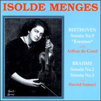 Isolde Menges: Beethoven & Brahms von Isolde Menges
