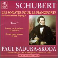 Schubert: Les Sonates pour le Pianoforte, Tome 7: D625/505 & D958 von Paul Badura-Skoda