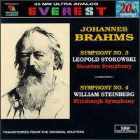 Johannes Brahms: Symphonies Nos. 3 & 4 von Various Artists