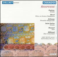 Rhapsodie: French Music for Clarinet & Piano von Janet Hilton