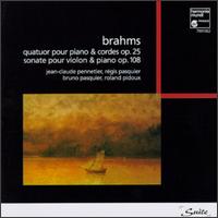 Brahms: Quatuor Op.25; Sonate pour violon & piano Op. 108 von Various Artists