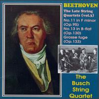 Beethoven: The Late String Quartets, Vol. 3 von Various Artists