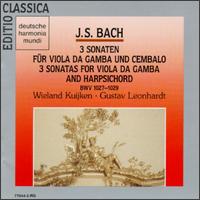 Bach: 3 Sonaten für Viola da Gamba und Cembalo von Various Artists