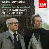 Dvorák & Saint-Saëns: Cello Concertos von Mstislav Rostropovich
