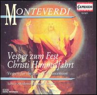 Monteverdi: Vesper zum Fest Christi Himmelfahrt von Various Artists