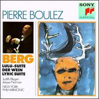Alban Berg: Lulu Suite/The Wine/Lyric Suite von Pierre Boulez