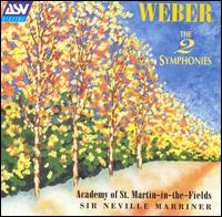 Weber: The 2 Symphonies von Neville Marriner
