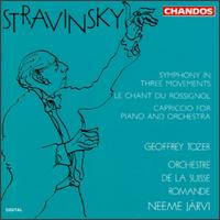 Igor Stravinsky: Symphony In Three Movements; Le Chant Du Rossignol; Capriccio For Piano And Orchestra von Geoffrey Tozer