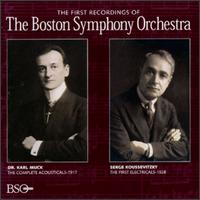 The First Recordings of the Boston Symphony Orchestra von Various Artists
