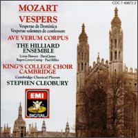 Mozart: Vespers; Ave verum corpus von Hilliard Ensemble