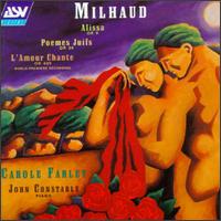 Darius Milhaud: Songs von Carole Farley