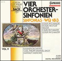 C.P.E. Bach: Sinfonias, WQ 183 von Hartmut Haenchen