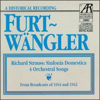 Richard Strauss: Sinfonia Domestica; 4 Orchestral Songs von Various Artists