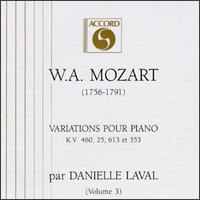 W.A. Mozart: Intégrale Des Variations Pour Piano  (Volume 3) von Various Artists