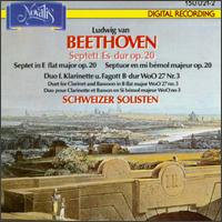 Beethoven: Septet, Op. 20; Duo, WoO 27, Nr. 3 von Various Artists