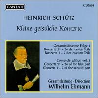 Schutz: Kleine Geistlixche Donzerte Vol.2 von Various Artists