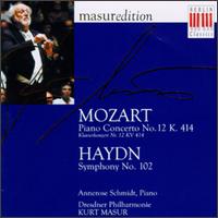 Mozart: Piano Concerto No. 12; Haydn: Symphony No. 102 von Kurt Masur