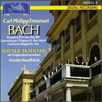CPE Bach: Sonatina II D-Dur; Concerto per l'Organo G-Dur; Concerto doppio von Wiener Akademie Orchester