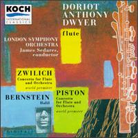 Zwilich: Concerto for Flute and Orchestra/Piston: Concerto for Flute and Orchesta/Bernstein: Halil von James Sedares