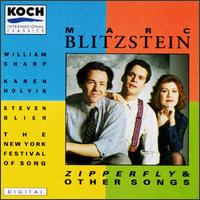 Blitzstein: Zipperfly & Other Songs von Various Artists