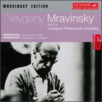 Paul Hindemith/Arthur Honegger: Symphony Die Harmonie Der Welt/Symphony No. 3 von Yevgeny Mravinsky