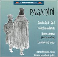 Paganini: Sonatas Op. 2, Op. 3; Cantabile and Waltz; Duetto Amoros; Cantabile in D major von Various Artists