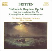 Britten: Sinfonia da Requiem; Four Sea Interludes; Passacaglia von Various Artists