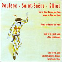 Poulenc, Saint-Saëns, Elliot: Music for Woodwind and Piano von Carlo Grante
