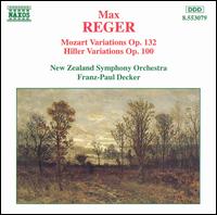 Max Reger: Mozart Variations; Hiller Variations von Various Artists