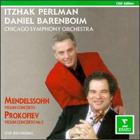 Mendelssohn/Prokofiev: Violin Concertos von Itzhak Perlman