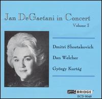 Jan De Gaetani in Concert, Vol. 3 von Jan DeGaetani
