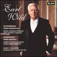 Scharwenka: Piano Concerto No. 1; Paderewski: Piano Concerto; Balakirev: Reminiscences of "A Life for the Czar" von Earl Wild