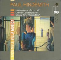 Hindemith: Heckelphone Trio, Op. 47, Clarinet Quartet, Sonata for 4 Horns von Ensemble Villa Musica