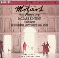 Introducing the Complete Mozart Edition (Highlights) von Various Artists