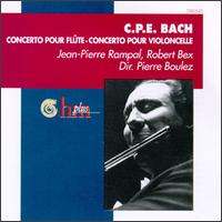 Carl Philipp Emanuel Bach: Concerto For Flute/Concerto For Cello von Jean-Pierre Rampal