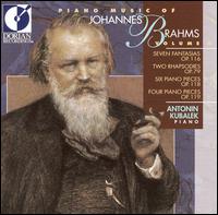 Johannes Brahms: Piano Music, Volume II von Antonin Kubalek