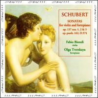 Schubert: Sonatas for Violin and Fortepiano von Various Artists