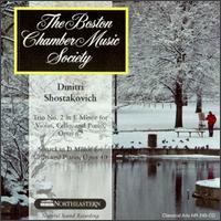 Shostakovich: Trio No.2/Cello Sonata In D Minor von Various Artists