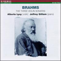 Brahms: The Three Violin Sonatas von Alberto Lysy