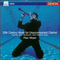 20th Century Music For Unaccompanied Clarinet von Various Artists