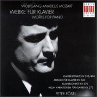 Mozart: Works for Piano von Peter Rösel