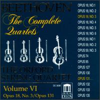 Beethoven: The Complete Quartets, Vol.VI von Orford String Quartet