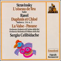 Stravinsky: L'Oiseau de feu; Ravel: Daphnis et Chloé; La Valse; Pavane pour une infante défunte von Sergiu Celibidache