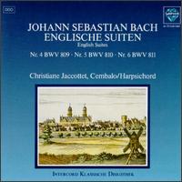 Bach: English Suites Nos. 4-6 von Christiane Jaccottet