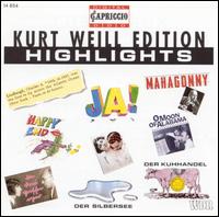 Kurt Weill Edition Highlights von Various Artists