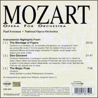 Mozart: Opera for Orchestra von Paul Freeman