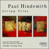 Paul Hindemith: String Trios von L'Atelier String Trio