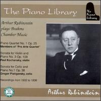 Arthur Rubinstein Plays Brahms Chamber Music von Artur Rubinstein