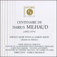 Darius Milhaud: Service Sacré Pour Le Samedi Matin von Various Artists