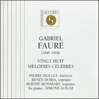 Gabriel Fauré: Vingt Huit Mélodies Célèbres von Various Artists
